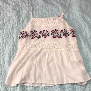 2/$40 Floral and lace top